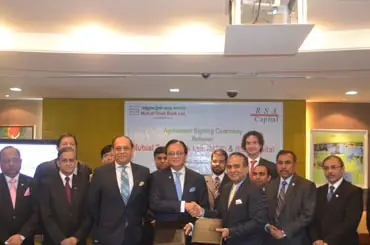 Signing ceremony — Tier-II regulatory capital for eight banks
